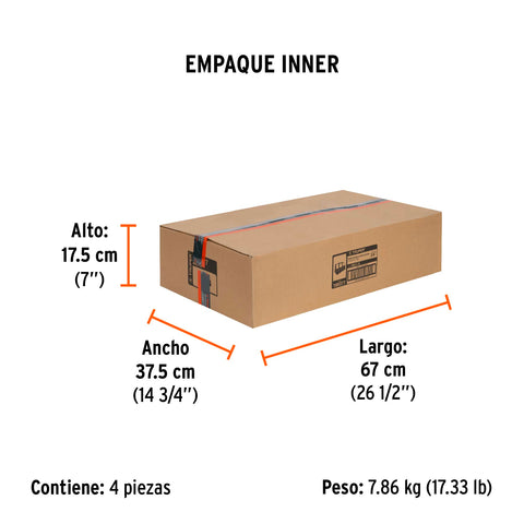 Maleta portaherramientas de 24', Truper | MALE-24 | 100377