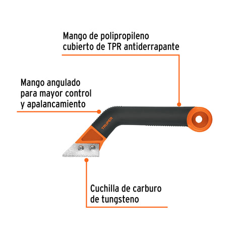 Raspador de lechada con cuchillas de 2', TRUPER | RA-LE | 100650
