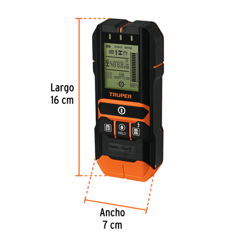 Detector de materiales detrás de muros, profundidad máx 12cm | DEMA-12 | 100651