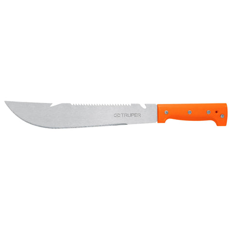 Machete rambo 12', cacha remachada naranja, TRUPER | T-460-12 | 100654