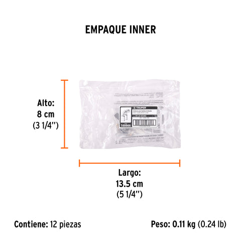 Bolsa con 2 carbones de repuesto para LIBA-4X24N3, TRUPER | CB-LB-4X24N3 | 100666