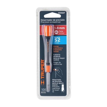 Desarmador de precisión plano de 1.8 mm mango ergonómico | JOY-P18 | 100667