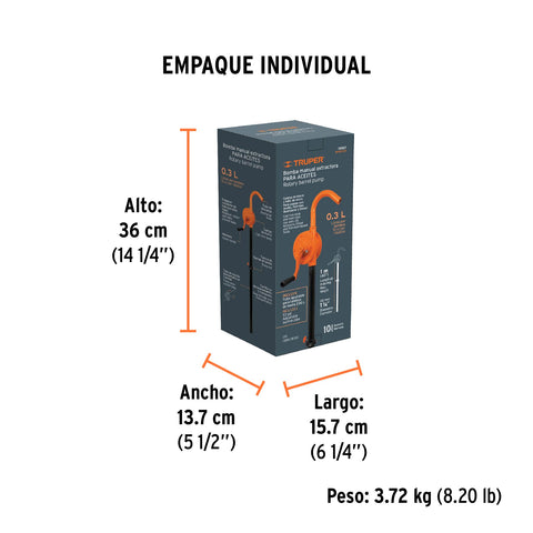 Bomba extractora de aceites con manivela, Truper | BOMEX-25 | 10067