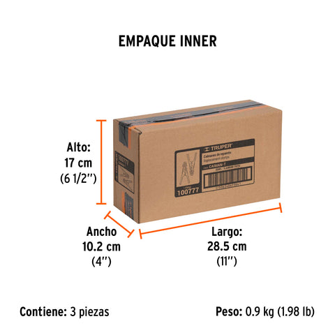 Blíster con 2 caimanes para cables pasa corriente, Truper | CAIMAN-T | 100777