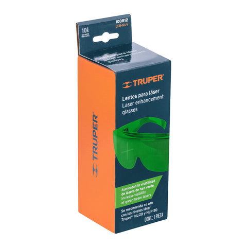 Lentes de seguridad para láser verde, Truper | LEN-NL-V | 100812