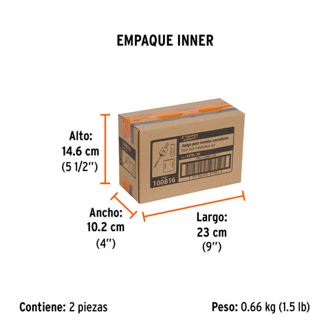 Juego de 3 piezas para instalar cerraduras, Truper Expert | KITB-3X | 100816