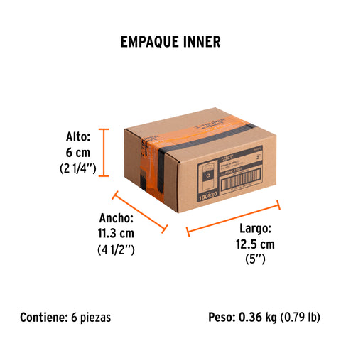 Estuche con 5 puntas de cruz PH2 de impacto largo 2', Expert | PUDE-1202I | 100820