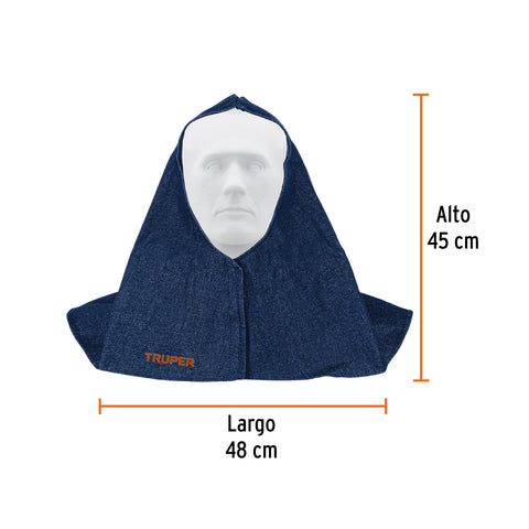 Protección para soldar, capucha de mezclilla, Truper | PROSO-4M | 100827