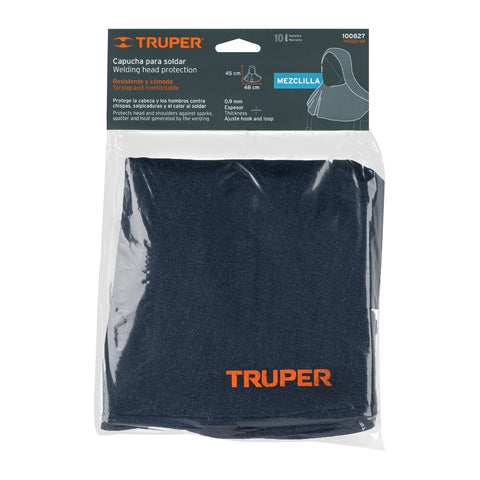 Protección para soldar, capucha de mezclilla, Truper | PROSO-4M | 100827