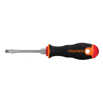Desarmador plano 3/16' x 3' mango Comfort Grip, Truper | DR-3/16X3B | 100831