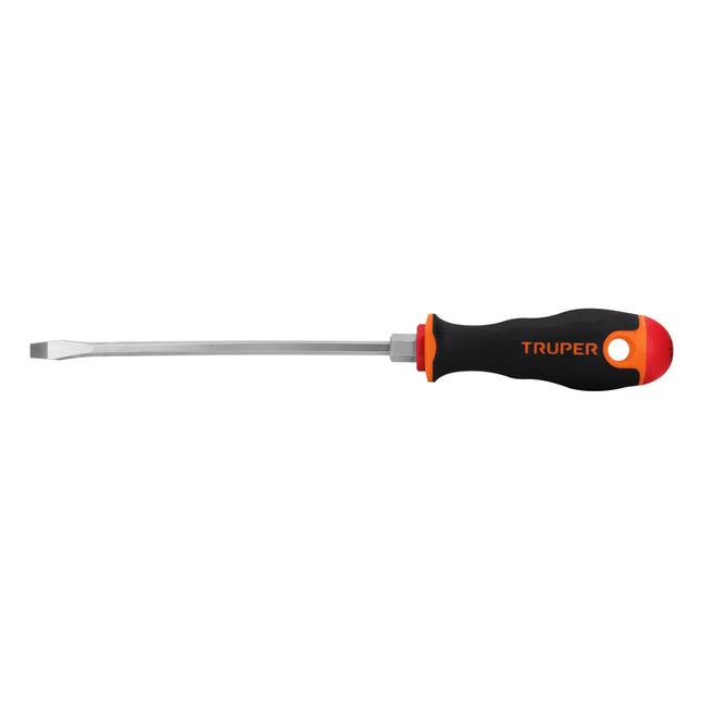Desarmador plano 3/16' x 6' mango Comfort Grip, Truper | DR-3/16X6B | 100832