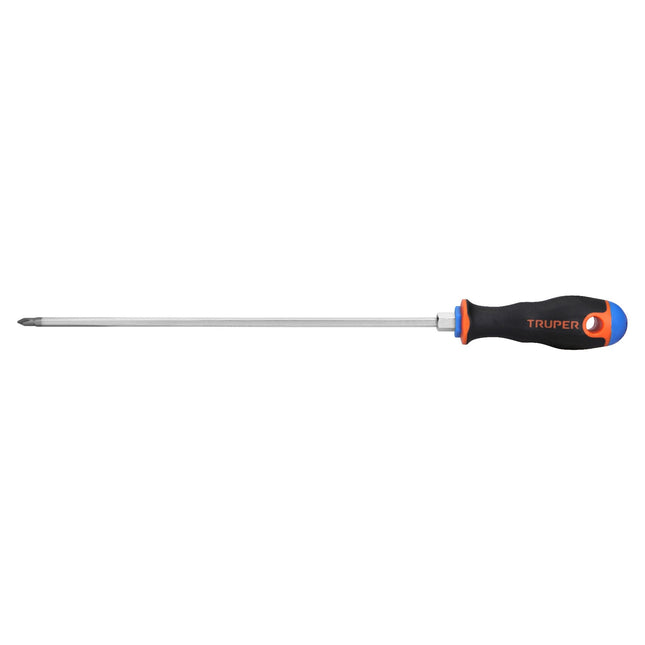 Desarmador de cruz 3/16' x 10' mango Comfort Grip, Truper | DP-3/16X10B | 100837