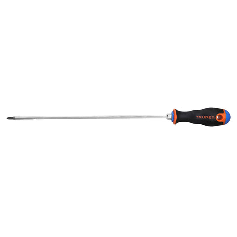 Desarmador de cruz 1/4' x 12' mango Comfort Grip, Truper | DP-1/4X12B | 100838