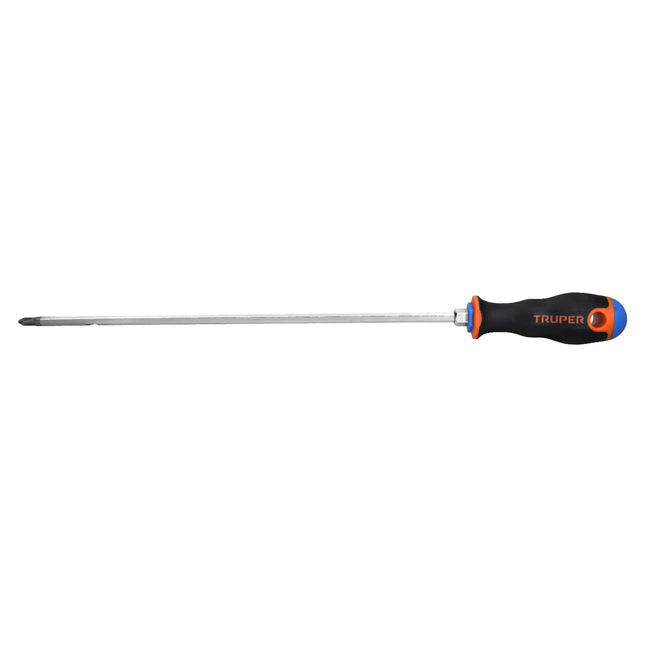 Desarmador de cruz 1/4' x 12' mango Comfort Grip, Truper | DP-1/4X12B | 100838