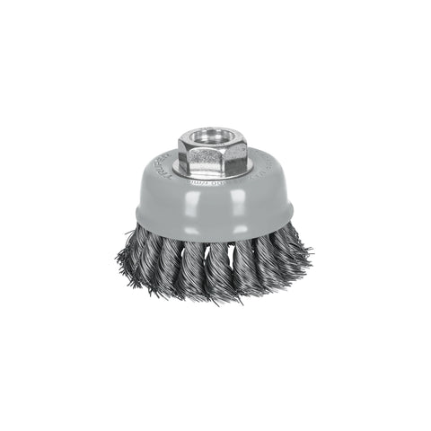 Carda copa 3' alambre trenzado fino, Multi-rosca, Truper | CT-608MR | 100851
