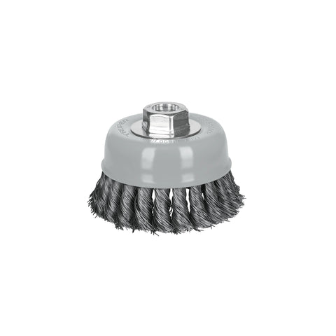 Carda copa 4' alambre trenzado fino, Multi-rosca, Truper | CT-610MR | 100852