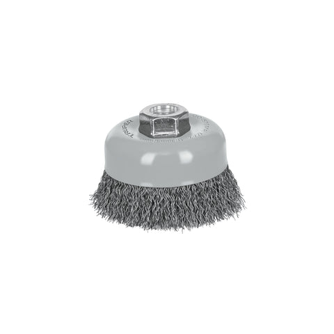 Carda copa 4' alambre ondulado fino, Multi-rosca, Truper | CO-510MR | 100858