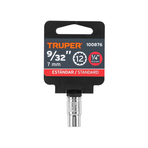 Dado de 9/32', 12 puntas, cuadro 1/4', Truper | D-1409-B | 100876