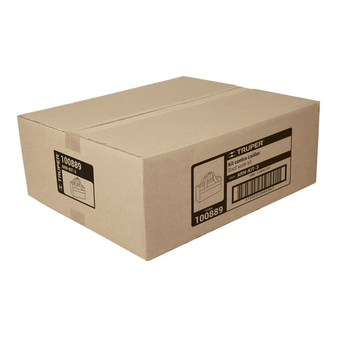 Kit contra caídas con arnés de tres anillos, Truper | ARN-KIT-3 | 100889