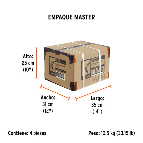 Esmeriladora angular 4-1/2', 1100W, TRUPER ERGO PRO | ERGO-45110 | 100901