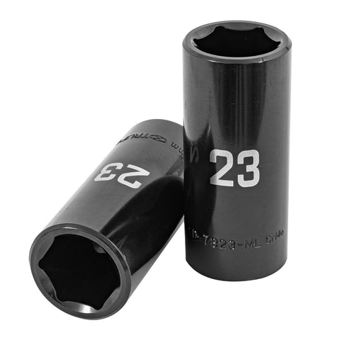 Dado largo impacto de 23 mm, 6 puntas, cuadro 1/2', Truper | D-7323-ML | 100922