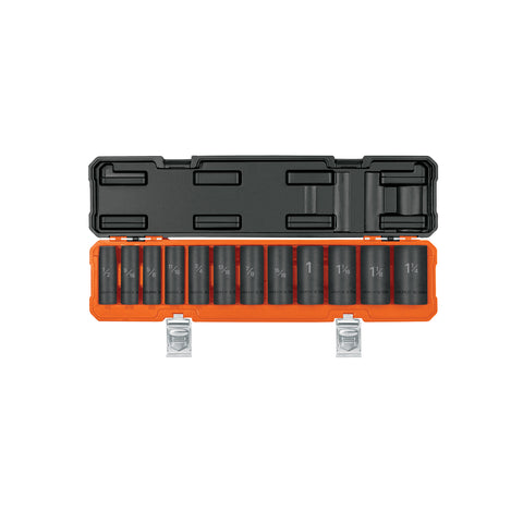 Juego de 12 dados largos cuadro 1/2' de impacto 6 puntas std | JDI-1/2X12HL | 100945