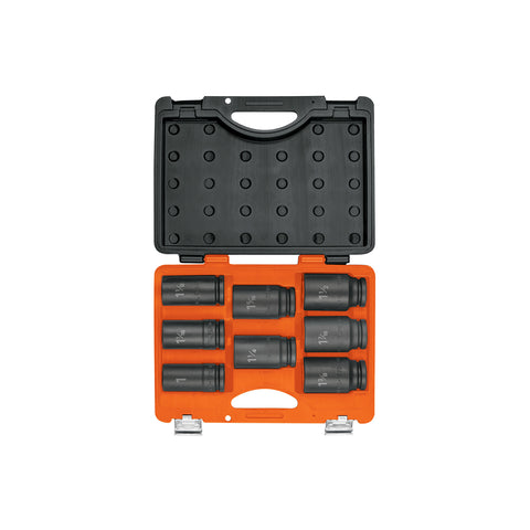 Juego de 8 dados largos cuadro 3/4' de impacto 6 puntas std | JDI-3/4X8HL | 100948