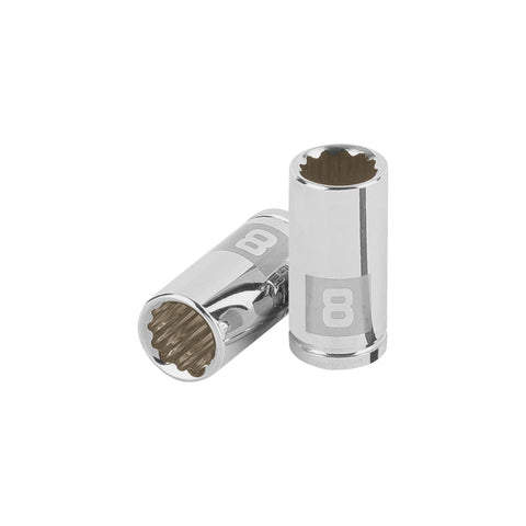 Dado de 8 mm, 12 puntas, cuadro 1/4', Truper | D-1408-BM | 100980