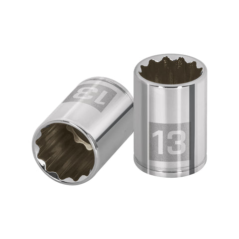 Dado de 13 mm, 12 puntas, cuadro 1/4', Truper | D-1413-BM | 100987