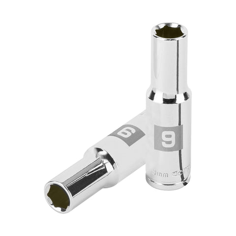 Dado largo de 9 mm, 6 puntas, cuadro 3/8', Truper | D-3809-HM-L | 100994