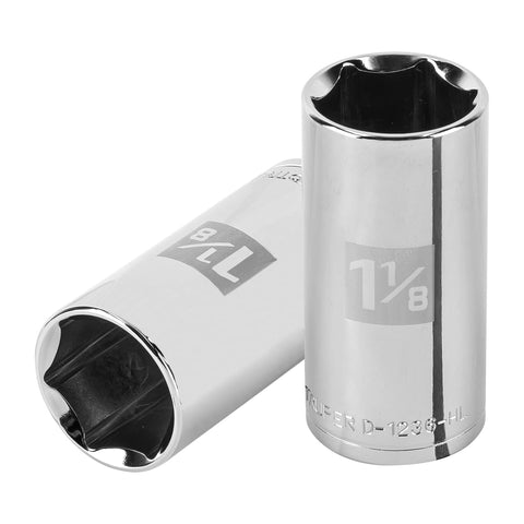 Dado largo de 1-1/8', 6 puntas, cuadro 1/2', Truper | D-1236-HL | 100998