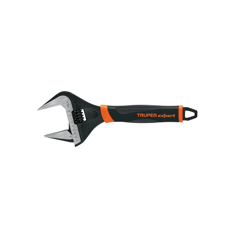 Llave ajustable (perico) 10' boca ancha Comfort Grip, Expert | PET-10XA | 101035