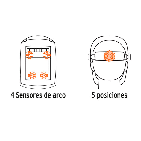 Careta electrónica p/soldar, panel digital, calavera, 9 a 13 | CAREL-913C | 101111