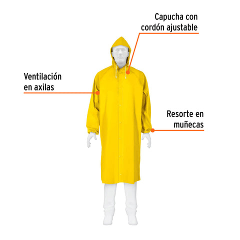 Gabardina impermeable triple capa, talla XG, Truper Expert | IMPER-XL-X | 101133