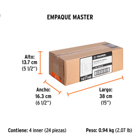 Interruptor de repuesto para CALA-A5, Truper | INT-CALA-A5 | 101140