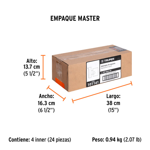 Interruptor de repuesto para CALA-A4, Truper | INT-CALA-A4 | 101141