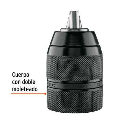 Broquero 1/2' sin llave, para máquinas inalámbricas, TRUPER | BRO-TR-20 | 101234