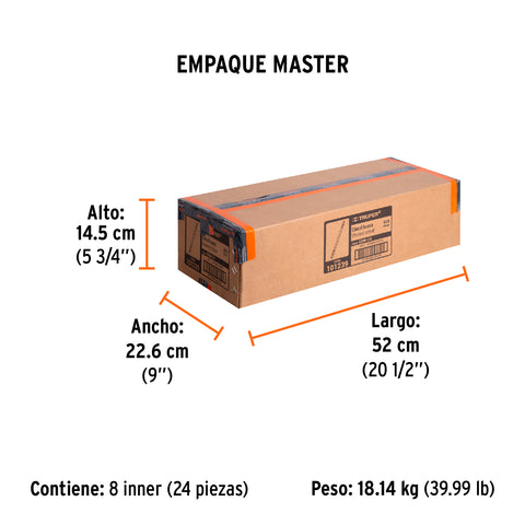 Cincel hueco para acanalado SDS max 7/8' x 16', Truper | SDM-C4 | 101239