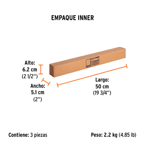 Cincel hueco para acanalado SDS max 7/8' x 16', Truper | SDM-C4 | 101239