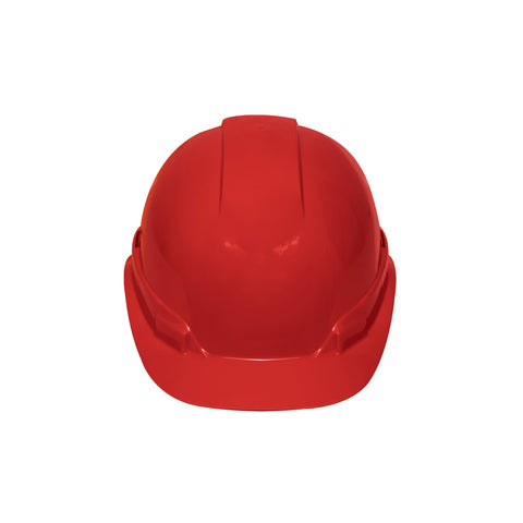 Casco de seguridad ventilado, ajuste de matraca, rojo | CAS-RI | 101271