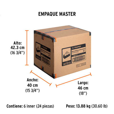Maleta portaherramientas de 12', Truper | MALE-12 | 101272