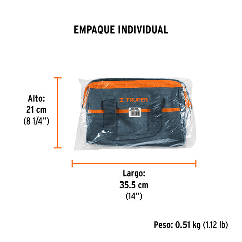 Maleta portaherramientas de 12', Truper | MALE-12 | 101272