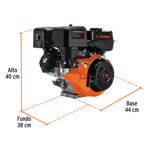 Motor a gasolina 9 HP, Truper | MOG-90 | 101328