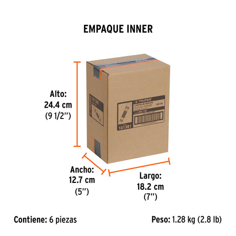 Linterna LED recargable, de aluminio, 340 lm, TRUPER | LIRA-130 | 101381