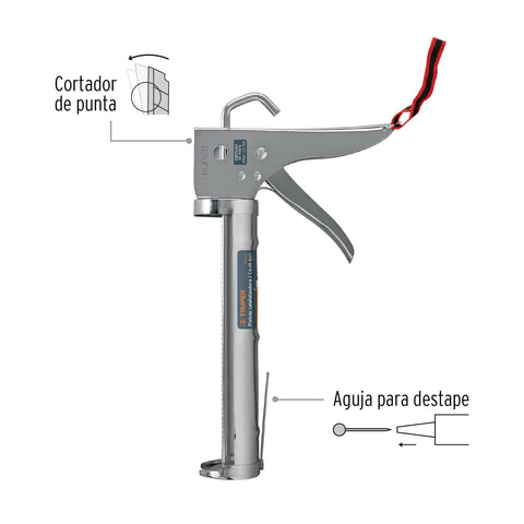 Pistola calafateadora con cremallera, TRUPER | PICA-C | 101400