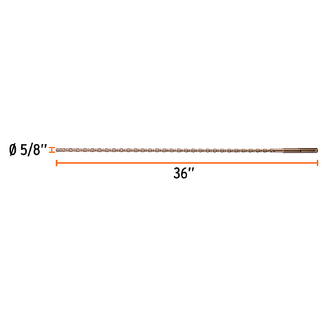Broca SDS Ma x de 5/8 x 36', Truper | BSM-5/8X36 | 101434