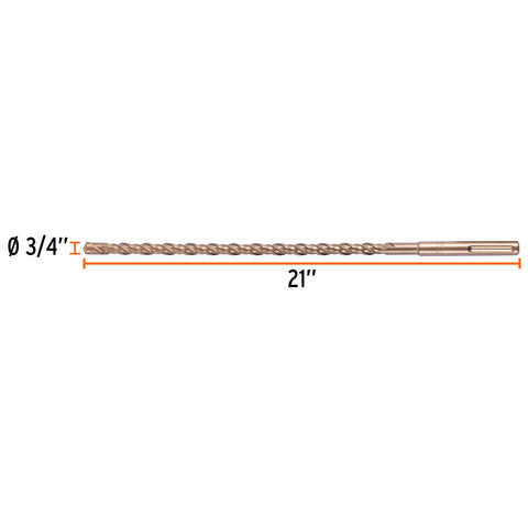 Broca SDS Ma x de 3/4 x 21', Truper | BSM-3/4X21 | 101436