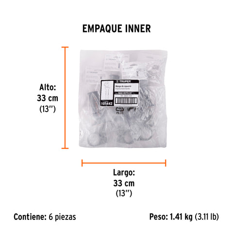 Mango de repuesto para ROTO-1/2NX2,1/2NX2-2,1/2N7 y 1/2N6 | MAN-ROTO-N1 | 101442