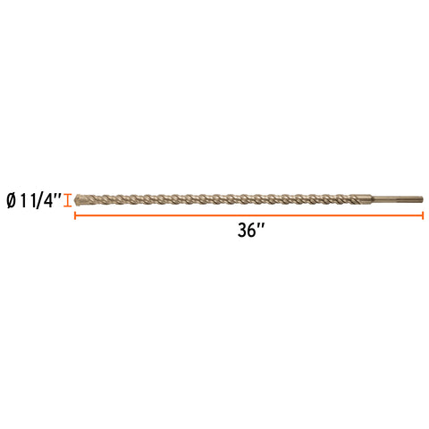Broca SDS Ma x de 1-1/4 x 36', Truper | BSM-1-1/4X36 | 101467