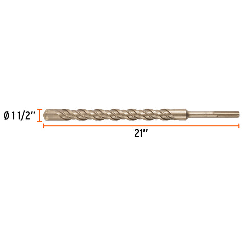 Broca SDS Ma x de 1-1/2 x 21', Truper | BSM-1-1/2X21 | 101469